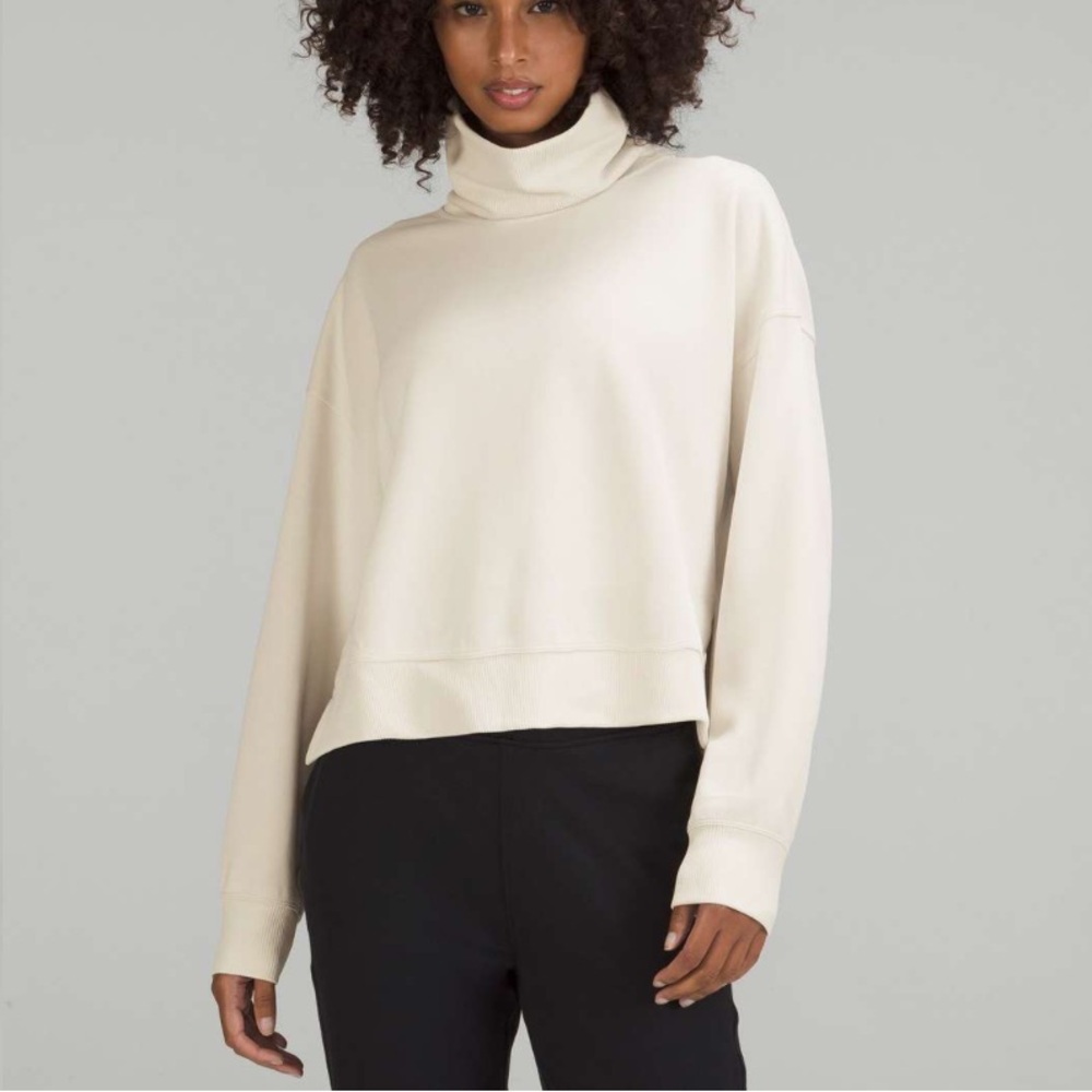Lululemon Softstreme Turtleneck Pullover | White Opal | 10